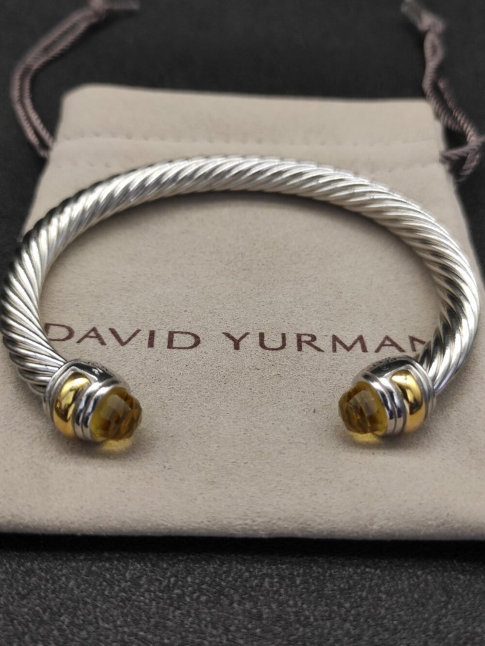 🎀David Yurman🎀 7mm Yellow Diamond bracelet